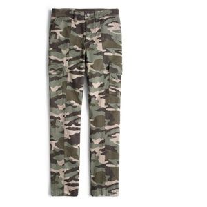 J. Crew Camo Straight Leg Cargo Pants